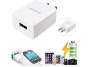 USAMS US Plug Universal USB 2.0 AC Power Supply Wall Chargers Fast Charging Adapter for Phone
