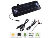 12V 4.5W Portable Monocrystal Power Solar Panel Battery Charger Fit Auto Car Boat Motorcycle 320x120x6mm For Outdoor
