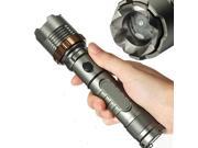 2000Lm XM L T6 LED Zoomable Flashlight Torch Light 5 Modes Gray Waterproof For Outdoor Camping Hiking