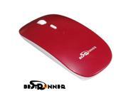 BESTRUNNER 3.0 Bluetooth Wireless Slim Mouse Mice For Computer Tablet Laptop PC Red