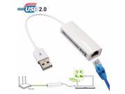 New USB 2.0 to RJ45 Ethernet LAN Card Network Adapter 10 100 Mps for Mac Win 8 7