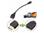 Mini HDMI Male to HDMI Female Converter Adapter Cable Cord 1080P For Notebook