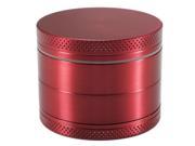 Portable 4 Layers Tobacco Grinder Crusher Hand Muller Smoke Herbal Herb Mill Weed Spices Red