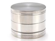 Portable 4 Layers Tobacco Grinder Crusher Hand Muller Smoke Herbal Herb Mill Weed Spices Silver