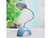 Blue 15 LED Light Round Head USB Desk Lamp For Laptop PC Reading Working