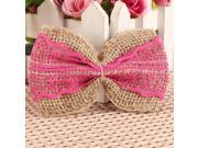10x Hessian Jute Embellishments Shabby Chic Rustic DIY Wedding Decoration Craft Handmade Lace Bows Rose