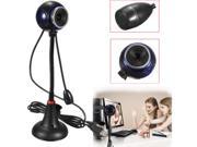 USB HD Webcam Bendable Flexible Web Cam Video Camera Mic for PC Laptop Desktop Win 7 8