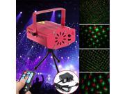 RED Mini R G Auto Voice Xmas Christmas Club Pub Ball KTV Party DJ Disco LED Laser Stage Light Projector Remote