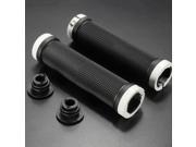 Rubber Handlebar Lock on Grips Fixed Gear Grips For MTB Mountain Bike Bicycle White