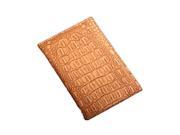 Emboss Ticket Cover Protector Travel Wallet Leather Document Bag Passport Holder For Travel OutDoor