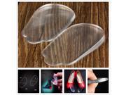 2x Transparent Shoes Insert Insoles Orthotic Heel Cup Arch Support Pain Relief for Lady Gentleman