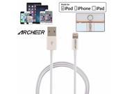 ?MFi Certified?Genuine Archeer 8 Pin Lightning Charge Data Sync Cable 3Ft 1m For Apple