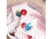 Cute 100x Cookies Candy Self Adhesive Package Party Christmas Gift Bags7x7cm For All Festival