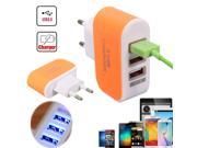 3.1A LED Triple 3 USB Ports Travel Home AC Wall Charger Power Adapter For Phone Tablet