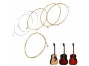Set of 6 High Quality Copper Strings For Acoustic Guitar Instrument 150XL