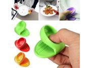 Silicone Kitchen Microwave Oven Heat Proof Insulation Plate Dish Tray Clamp Clip