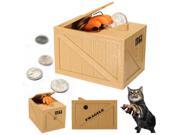 Novelty Creative Piggy Bank Cat Paw Auto Steal Money Coins Saving Atorage Box Pot Case Kids New Year Gifts