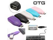OTG Micro USB Male to USB 2.0 Female Adapter Converter For Android Tablet Phone