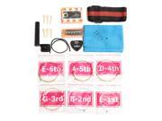 9 in 1 Acoustic Guitar Accessories Kit Pick Tuner Strap Bridge Pin Strings Pitch
