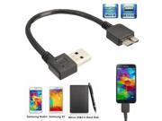 90° Angled USB 3.0 A Male to Micro USB 3.0 B Male Data Charger Cable for Samsung S5 Note3