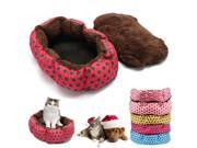 Cute Pet Dog Puppy Cat Soft Flannel Warm Bed House Plush Nest Mat Pad Cushion Blanket