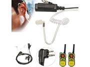 2 Pin Headsets Mic Covert Acoustic Tube Earpieces For Motorola Radio Security