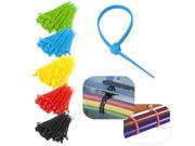 100pcs 2.5mmx100mm Nylon Plastic Zip Wrap Cable Loop Tie Wire Self Locking Strap