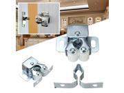 1 Pcs Double Roller Catches Cupboard Cabinet Door Latch Hardware Chrome