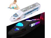 Electric Bullet Train Model Carriages Flash LED Light Sound Kids Child Toy Gift