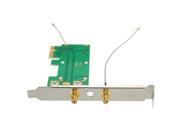 1PC 802.11n Wireless WIFI Mini PCI E Card To PCI E Wlan Adapter Expansion Card