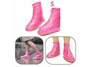 1 Pair Waterproof Zipper Rubber Rain Boots Shoes Cover Flat Overshoes Rain Gear