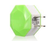3A Max 2 Ports Diamond USB Home Travel Wall Charger Fast Adapter 5V for Apple