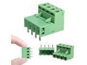 2EDG 5.08mm Pitch 4Pin Plug in Screw Terminal Block Connector Right Angle New