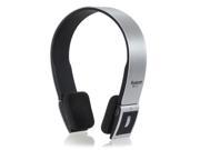 BH23 2 Channel Wireless Bluetooth Handsfree Headphone Headset for iPhone iPad2 Silver