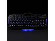 LED blue Backlighting USB Wired Gaming Game Keyboard For Laptop Desktop PC