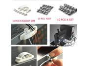 10pcs Cable Cord Wire Line Organizer Plastic Clips Ties Fixer Fastener Holder