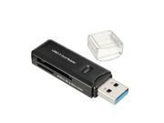USB 3.0 High Speed Mini Memory Card Reader Memory Adapter For TF SD SDHC SDXC black