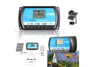 USB 12 24V 20A LCD Solar Charge Panel Controller Regulator PWM for Max 50V 480W