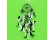 Black White Dream Catcher with feather Room Hanging Decoration Ornament Gift
