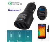 12 24V 5A Tronsmart Three Ports Quick Charge 3.0 USB Car Charger Power Adapter
