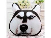 Plush 3D Printed Animal Dog Throw Pillow Home Sofa Car Cushion Toys Doll Gifts Husky