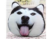Plush 3D Printed Animal Dog Throw Pillow Home Sofa Car Cushion Toys Doll Gifts Alaskan Dog