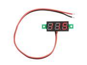 DC 2.5 30V LED Display 2 Wire Digital Voltage Voltmeter Panel For Car Motorcycle