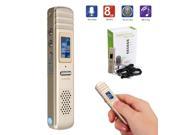 8GB Digital Recorder USB Professional Voice Dictaphone MP3 LCD Rechargeable