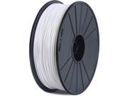 BuMat USA PLA White 1.75mm 1.5 lb 0.7 kg Elite Filament Printing Spool Supply for FlashForge Dreamer Finder Dremel Idea Builder 3D Printer DPLAWH E