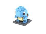 Small particles of diamond fight inserted plastic building blocks Pokemon Squirtle