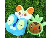 Pokemon Pocket Monster Fennekin Chespin Froakie Anime Cartoon Plush Doll 43cm 17inch