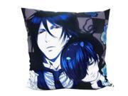Black Butler Lovely Creative Square Anime Cartoon Pattern Soft Cotton Pillow