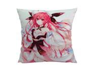 Date A Live Lovely Creative Square Anime Cartoon Pattern Soft Cotton Pillow