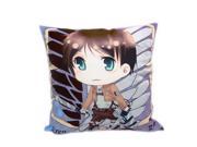 Attack on Titan Anime Square Cartoon Soft Cotton Pillow CushionnEren J?ger